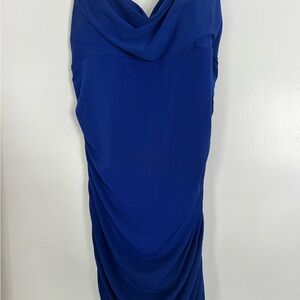 Emerald Sundae Strapless Blue Dress